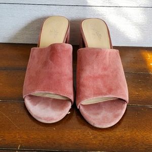 Seychelles Pink Suede Sandal